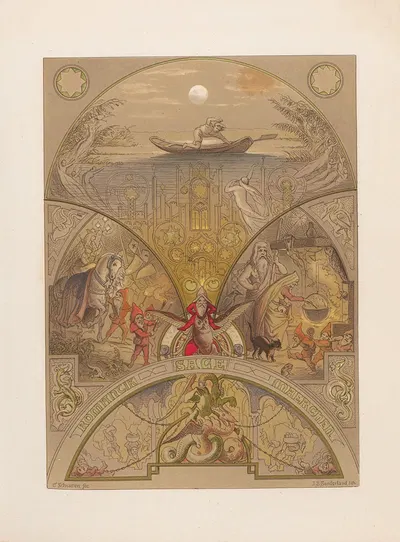 Romantik Sage Maerchen - C. Scheuren by Nikolaus Hocker, 1856-1858 — digital art print download