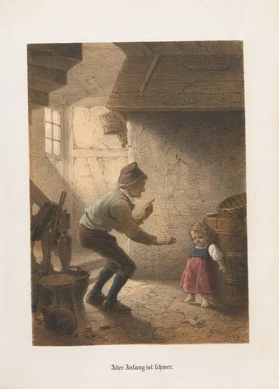 Aller Anfang ist schwer - Oppenheim by Nikolaus Hocker, 1856-1858 — digital art print download