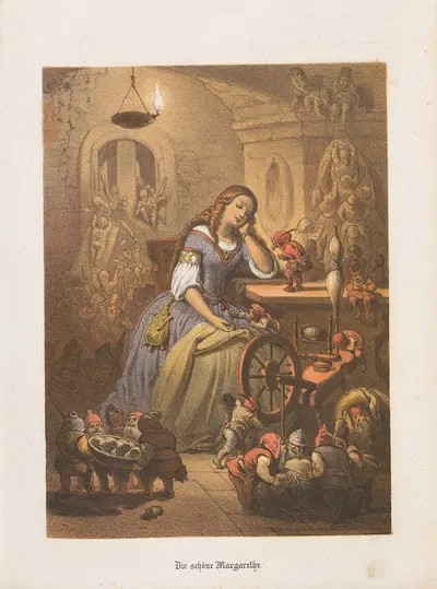Die schöne Margarethe - J. B. Sonderland by Nikolaus Hocker, 1856-1858 — digital art print download