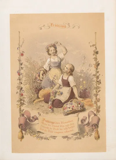Frühling - Ad. Schroedter by Nikolaus Hocker, 1856-1858 — digital art print download