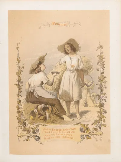 Sommer - Ad. Schroedter by Nikolaus Hocker, 1856-1858 — digital art print download