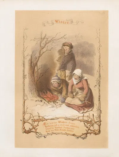 Winter - Ad. Schroedter by Nikolaus Hocker, 1856-1858 — digital art print download