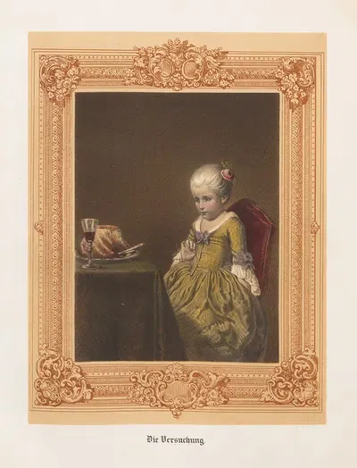 Die Versuchung - G. Reimer by Nikolaus Hocker, 1856-1858 — digital art print download