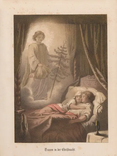 Traum in der Christnacht - W. Sohn by Nikolaus Hocker, 1856-1858 — digital art print download