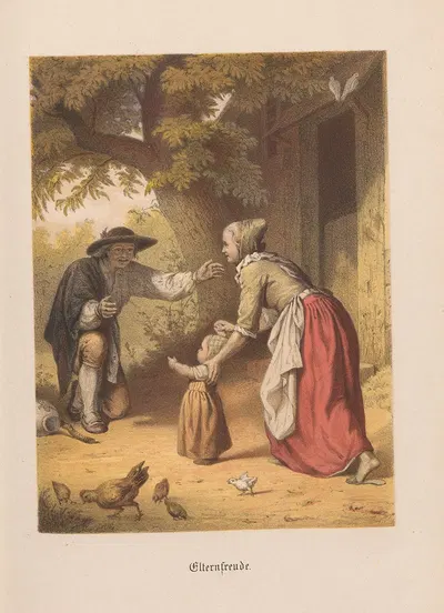 Elternfreude - E. Schuback by Nikolaus Hocker, 1856-1858 — digital art print download
