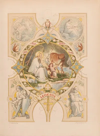 Sage. Märchen Legende - C. Scheuren by Nikolaus Hocker, 1856-1858 — digital art print download