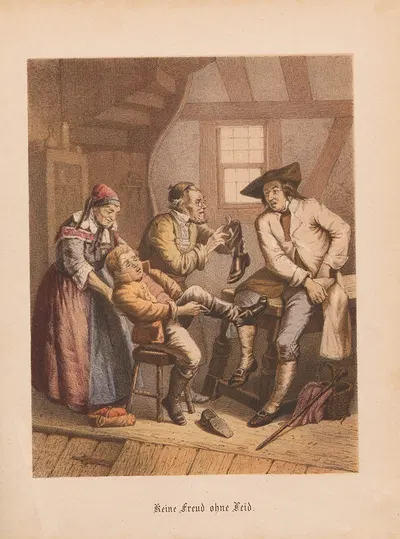 Keine Freud ohne Leid - R. Oppenheim by Nikolaus Hocker, 1856-1858 — digital art print download