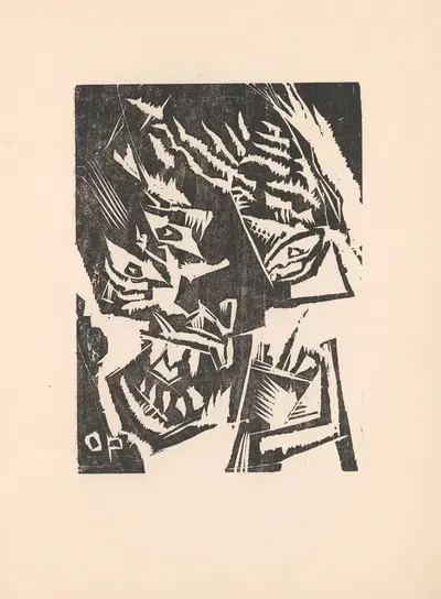 Das Ey Pl.04 by Otto Fritz, 1920 — digital art print download
