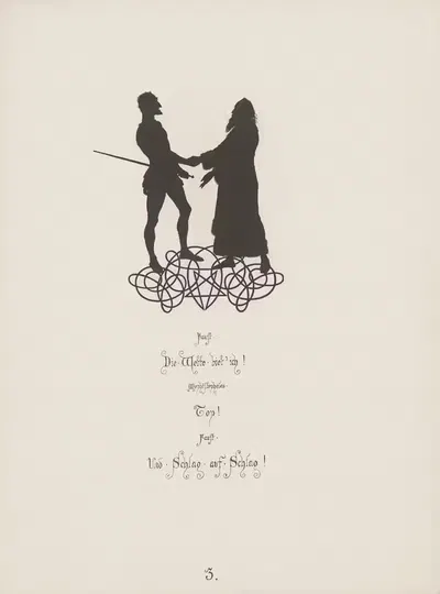 12 Blaetter zu Goethe's Faust Pl.04 by Paul Konewka, 1866 — digital art print download