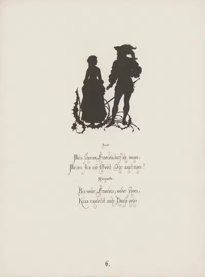 12 Blaetter zu Goethe's Faust Pl.07 by Paul Konewka, 1866 — digital art print download