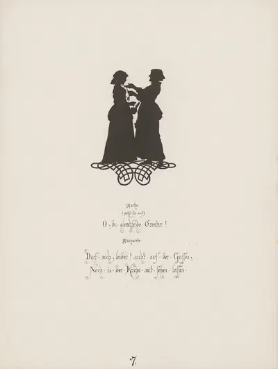 12 Blaetter zu Goethe's Faust Pl.08 by Paul Konewka, 1866 — digital art print download