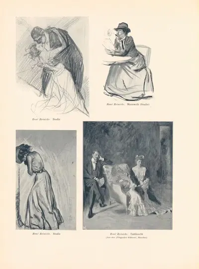 Studie by René Reinicke, 1906 — digital art print download