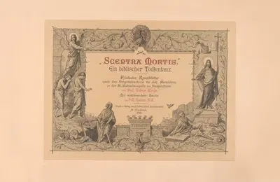 Sceptra mortis - Title page by Tobias Weiss, 1891 — digital art print download