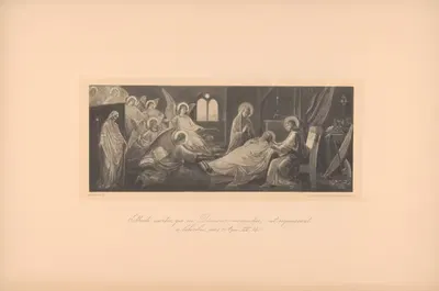 Beati mortui, qui in Domino moriuntur, ut requiescant a laboribus suis. Apoc. XIV. 13. by Tobias Weiss, 1891 — digital art…