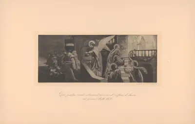 Quae paratae erant, intraverunt cum eo ad nuptias, et clausa est janua. Matth. XXV. 10. by Tobias Weiss, 1891 — digital art…
