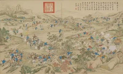 Battle of Khurungui by Разные художники, 1765-1769 — digital art print download