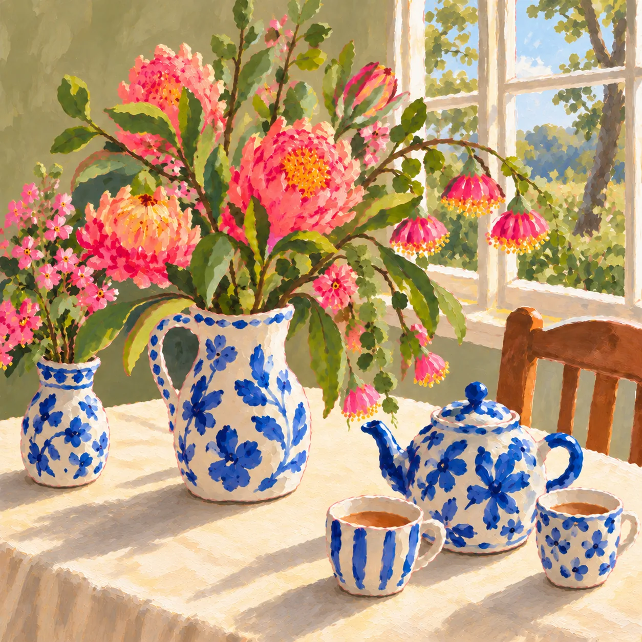 Windowlight Garden Table by Onlly — digital art print download