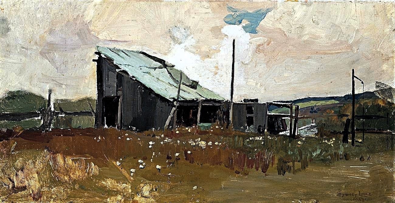 THE SLAB HUT, 1937 — Sydney Long