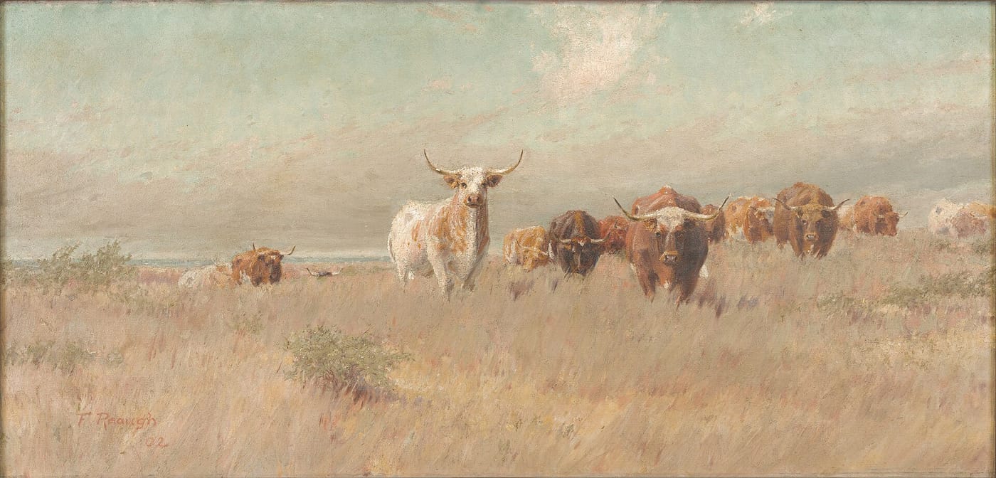 The Approaching Herd — Frank Reaugh