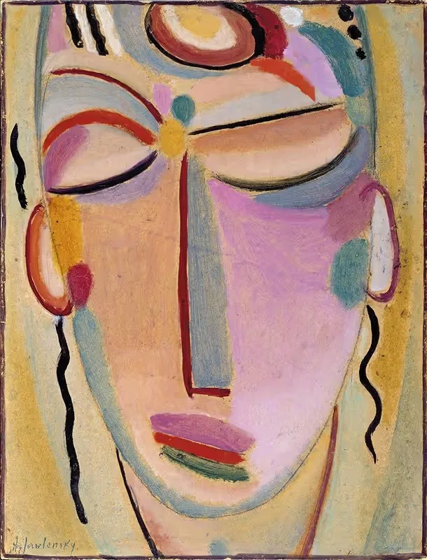 Мистическая голова, Медитация by Алексей фон Явленский, 1918 — digital art print download