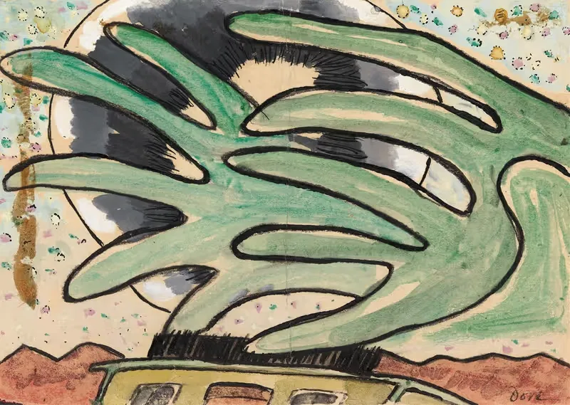 Silver Ball, Barge, and Trees by Arthur Dove, 1930 — digital art print download