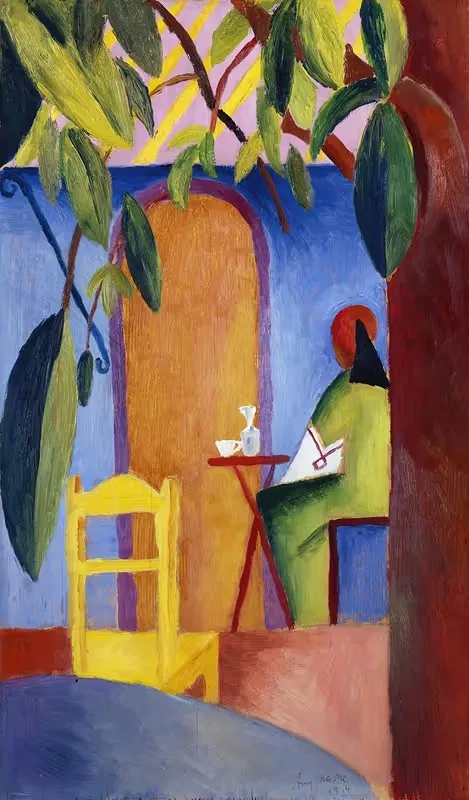 Турецкое кафе by Август Макке, 1914 — digital art print download