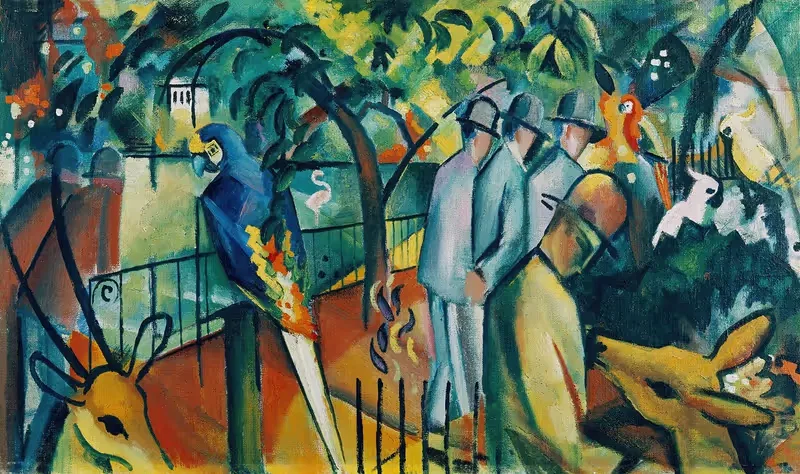 Зоологический сад I by Август Макке, 1912 — digital art print download