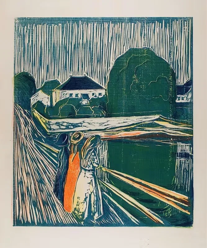 The Girls on the Bridge — Edvard Munch