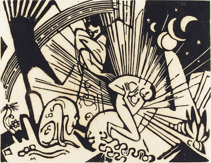 Примирение by Франц Марк, 1912 — digital art print download