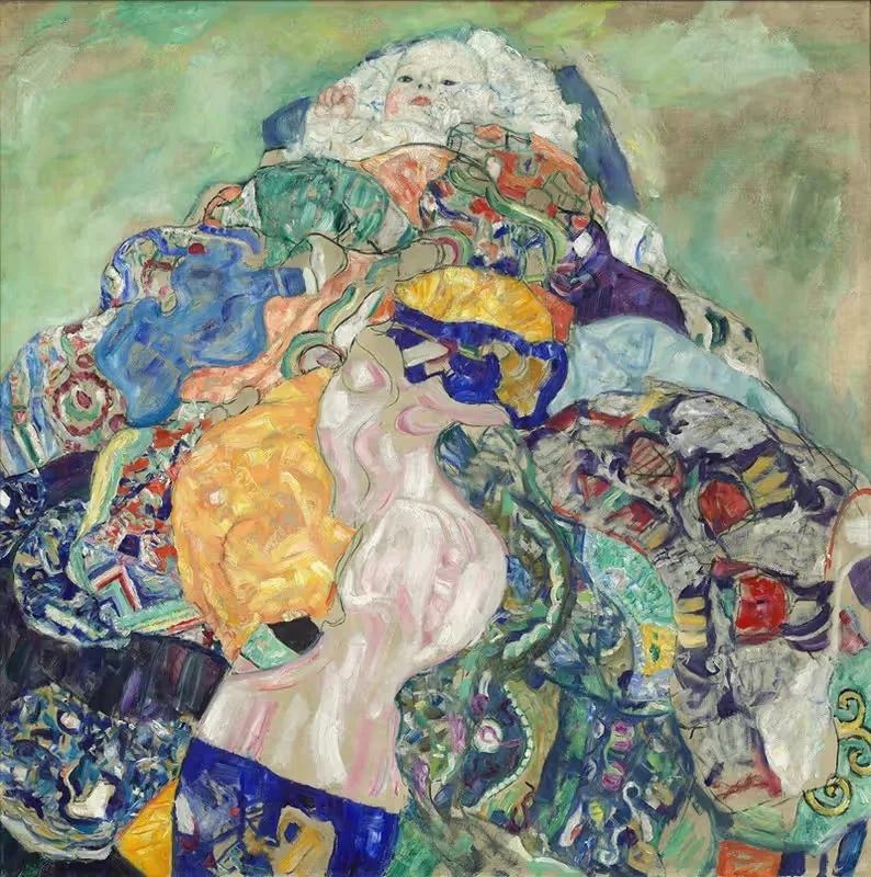 Младенец (колыбель) by Густав Климт, 1917-1918 — digital art print download