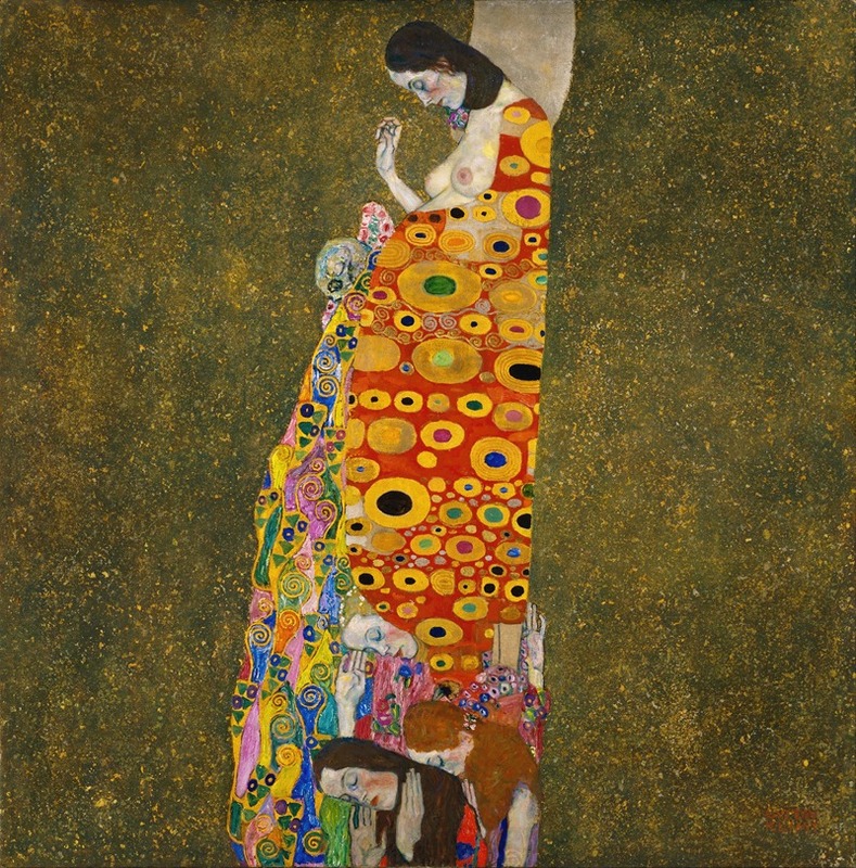 Hope, II by Gustav Klimt, 1907 - 1908 — digital art print download