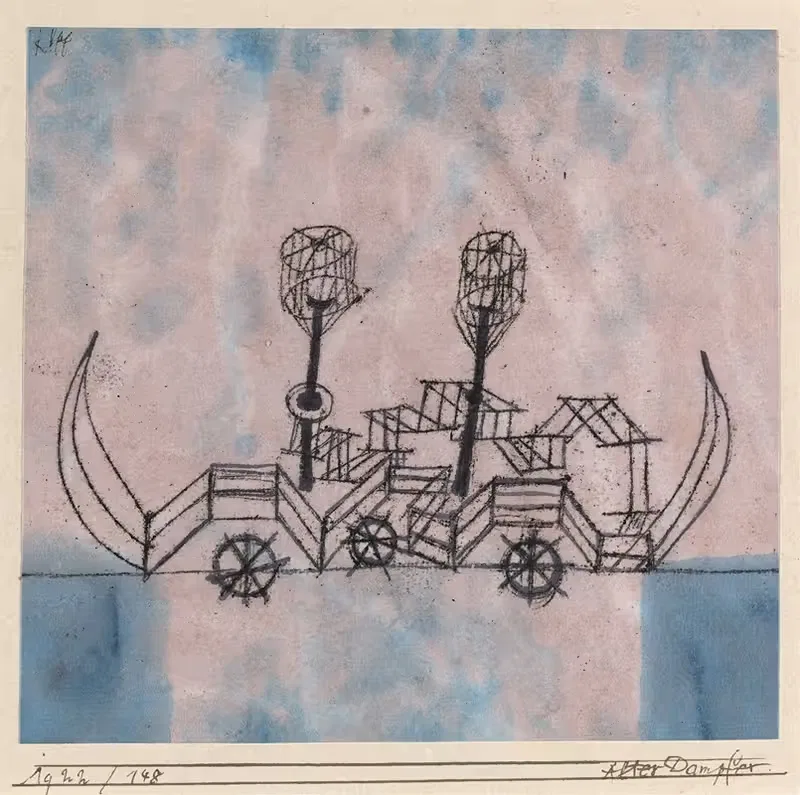 Alter Dampfer (Old Steamboat) by Paul Klee, 1922 — digital art print download