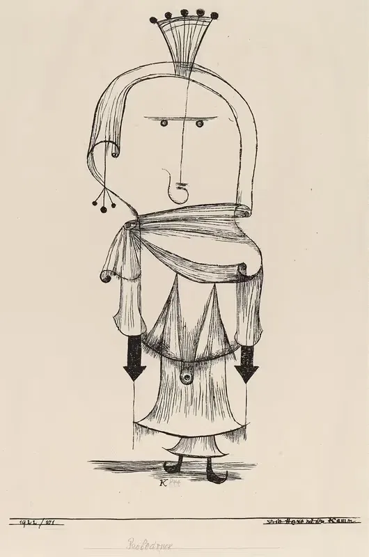 Die Hexe mit dem Kamm (Witch with a Comb) — Paul Klee