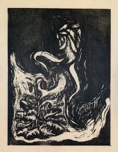 Евнух и красный мак by Танака Кёкичи, 1914 — digital art print download