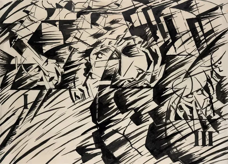States of Mind, Those Who Go — Umberto Boccioni