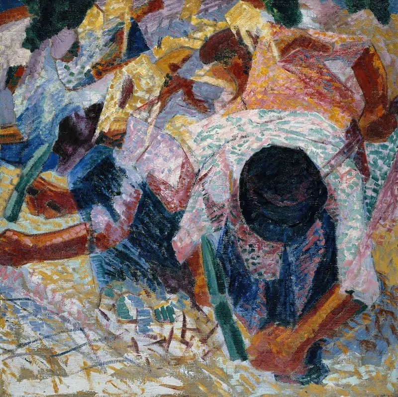 Уличные брусчатки by Умберто Боккьони, 1914 — digital art print download