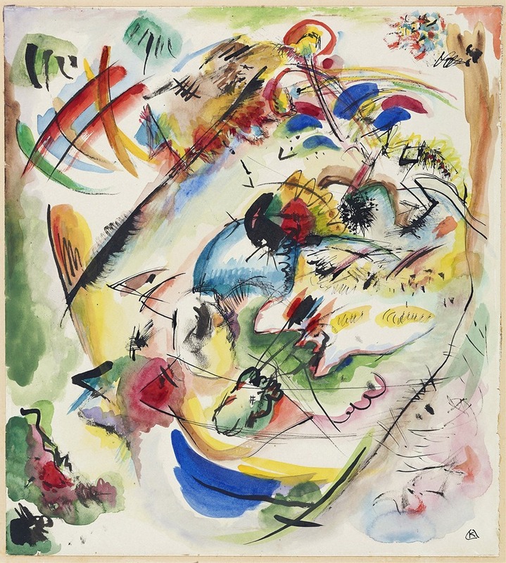draft for 'Träumerische Improvisation' by Wassily Kandinsky, 1913 — digital art print download