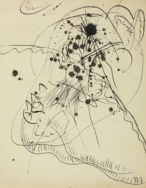 Рисунок по мотивам 'Синяя пятно' by Василий Кандинский, 1913 — digital art print download