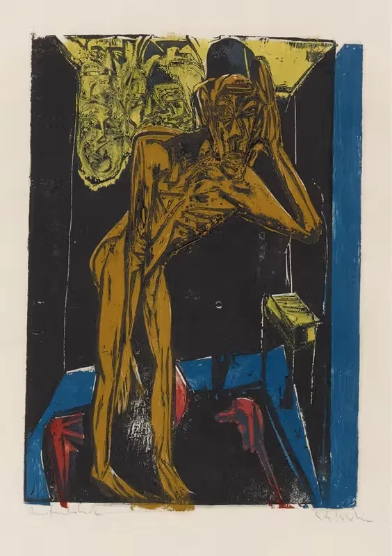 Schlemihl in der Einsamkeit des Zimmers — Ernst Ludwig Kirchner