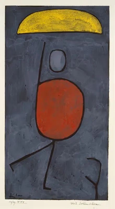 С зонтом by Поль Клее, 1939 — digital art print download