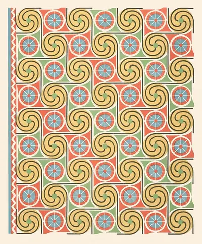 35. Потолок гробницы Нехт-Мин (№ 87) by Гюстав Жекиер, 1911 — digital art print download