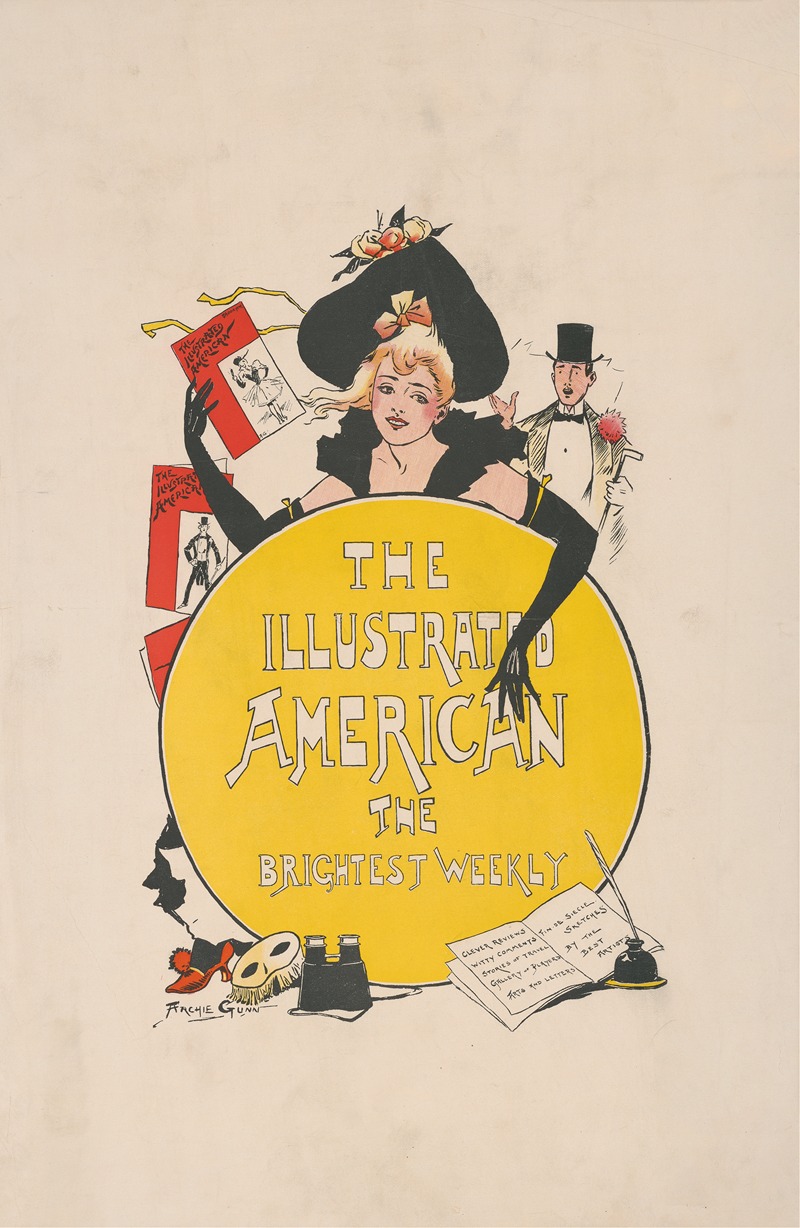 The Illustrated American by Archie Gunn, 1890-1900 — digital art print download