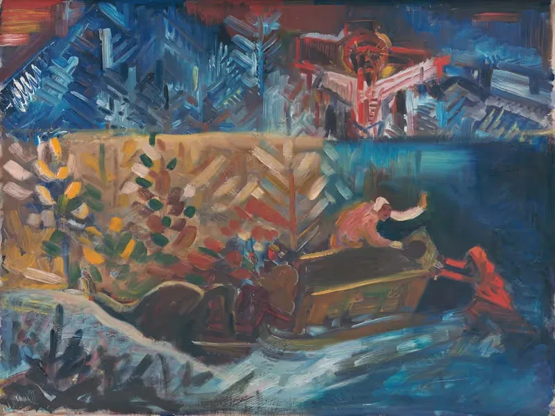 Ношение больного by Арнольд Петер Вайс-Кубинчан, 1940–1944 — digital art print download