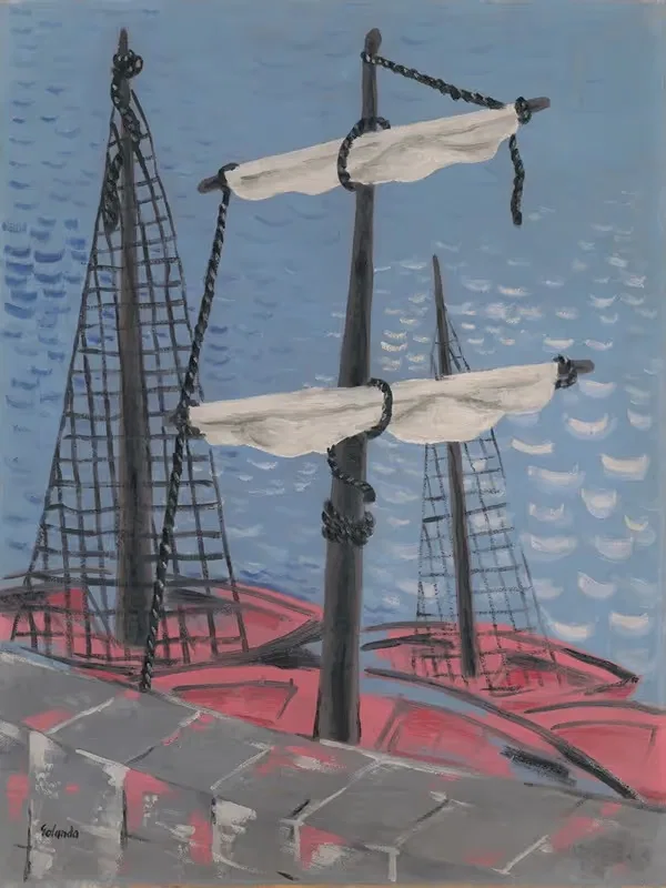 Рыболовные лодки by Микулаш Галанда, 1932 — digital art print download