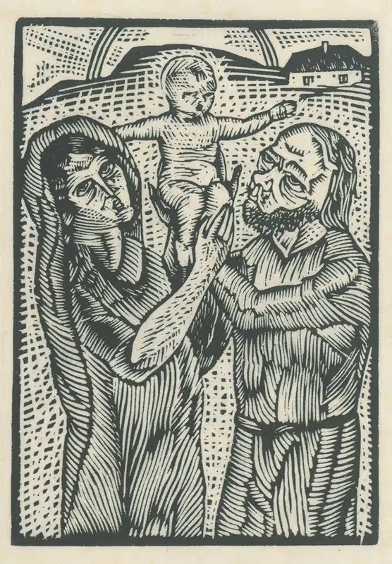 Святая семья by Микулаш Галанда, 1924 — digital art print download