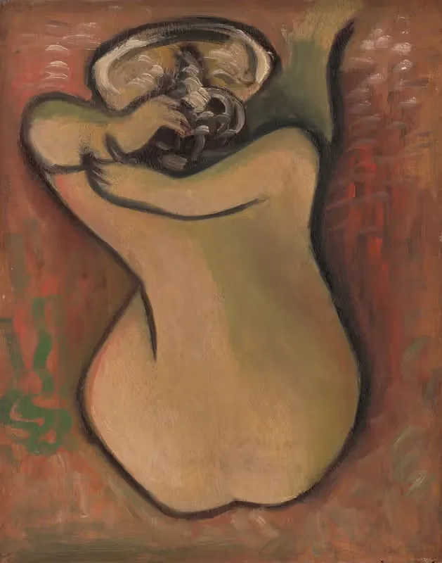 Женщина, умывающая себя by Микулаш Галанда, 1930–1939 — digital art print download