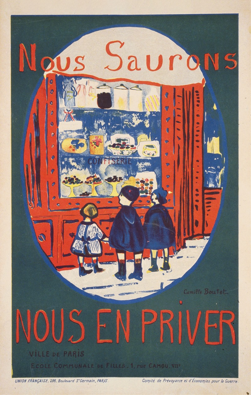 Nous saurons nous en priver — Camille Boutet