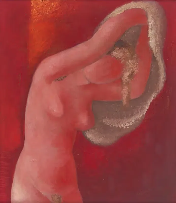 Женщина, раздевающаяся by Микулаш Галанда, 1932 — digital art print download