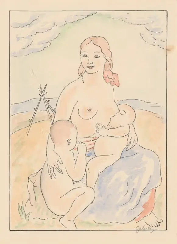 Словацкая мать by Микулаш Галанда, 1920–1930 — digital art print download