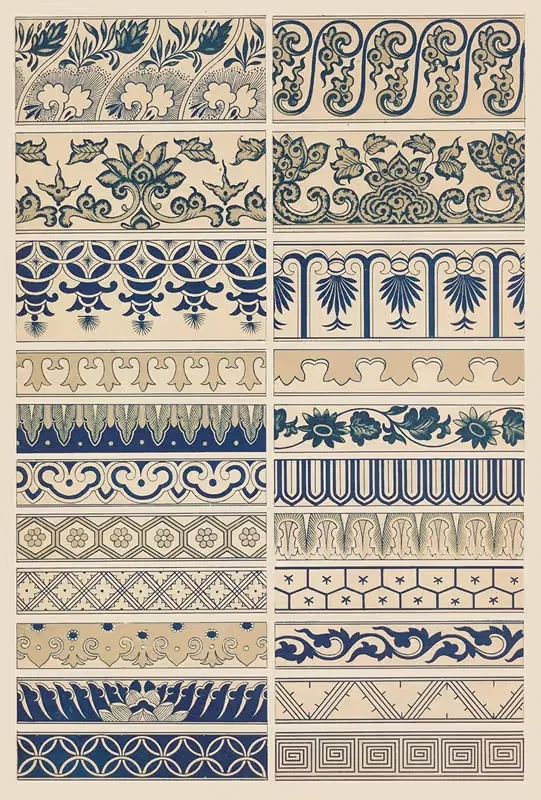 Examples of Chinese ornament, Pl.16 — Owen Jones